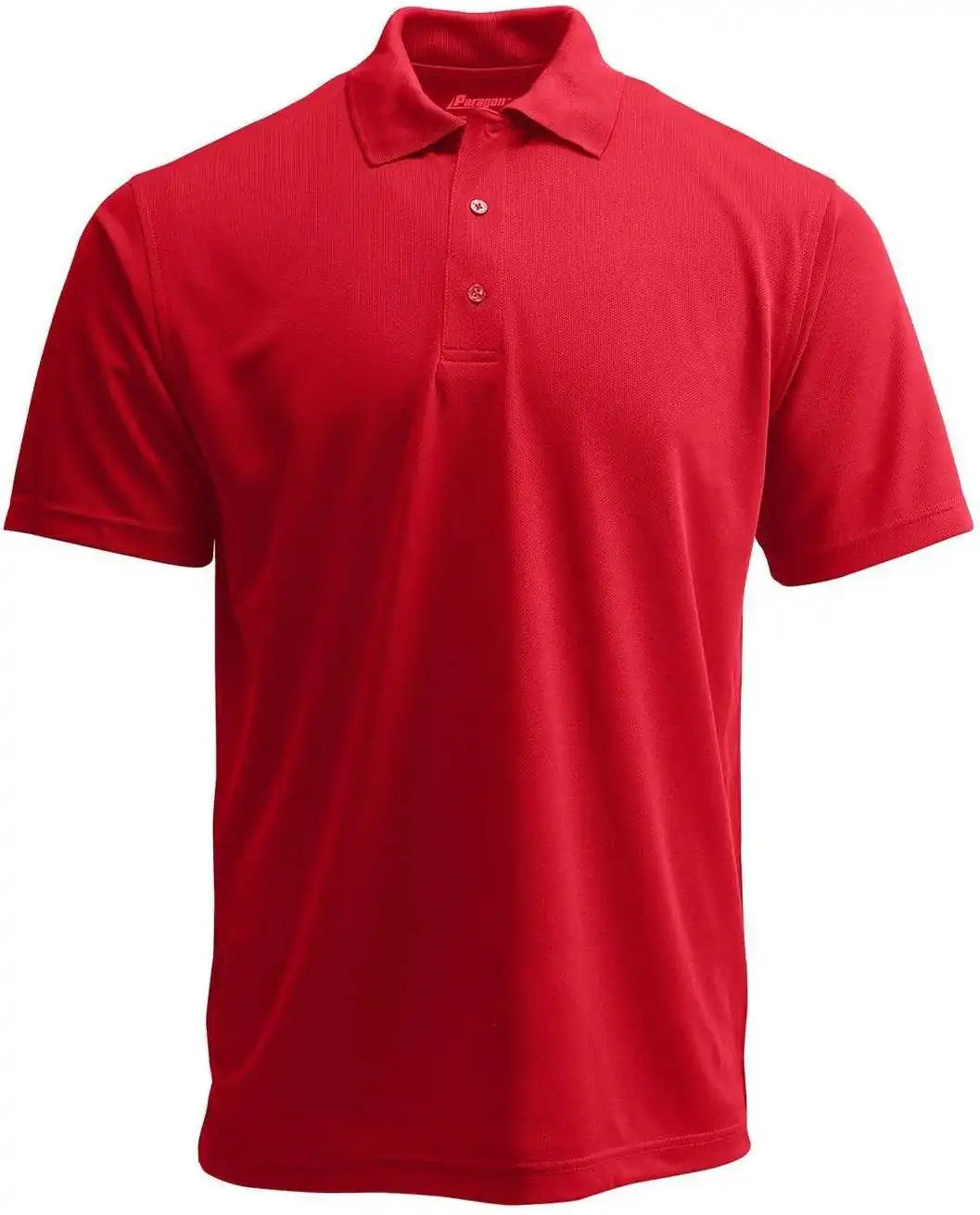 Paragon 100 Adult Solid Mesh Polo - Red