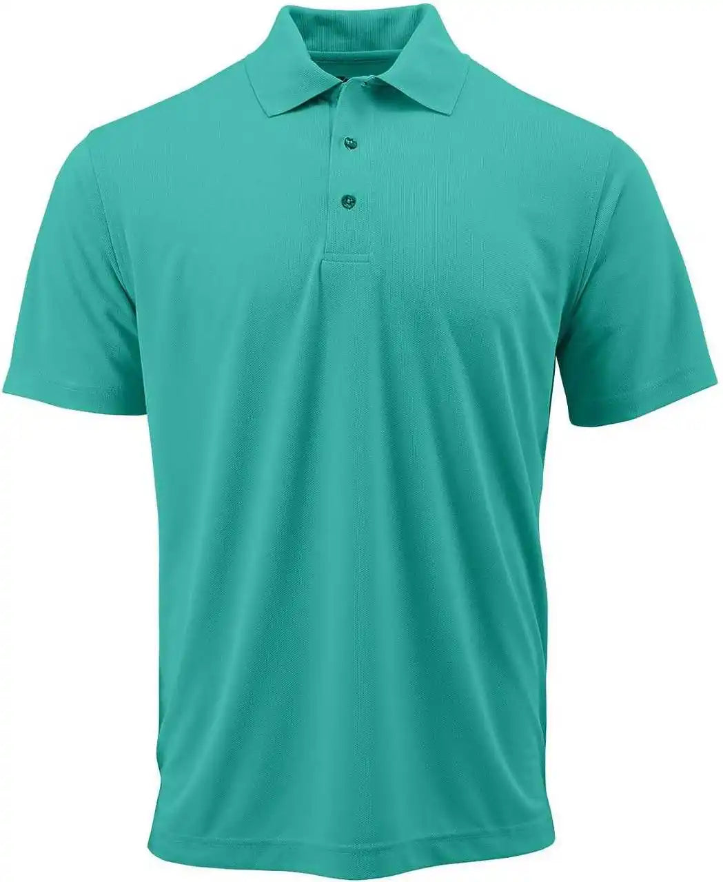Paragon 100 Adult Solid Mesh Polo - Sea Green