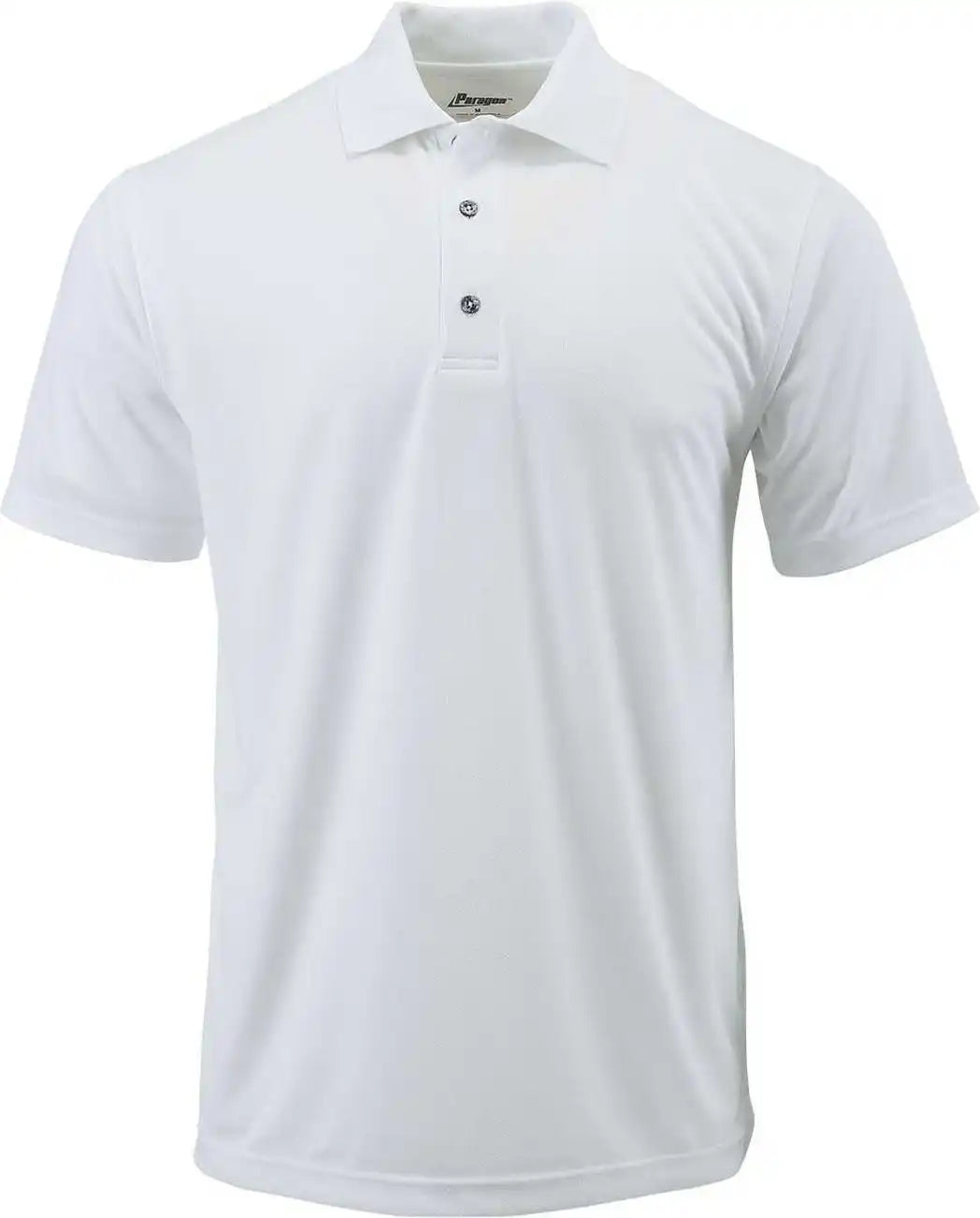 Paragon 100 Adult Solid Mesh Polo - White