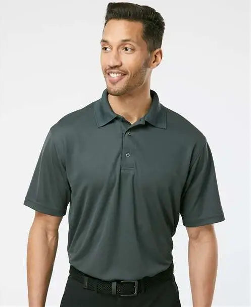 Paragon 100 Saratoga Performance Mini Mesh Polo - Carbon