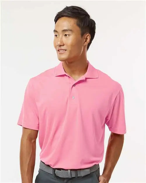 Paragon 100 Saratoga Performance Mini Mesh Polo - Charity Pink