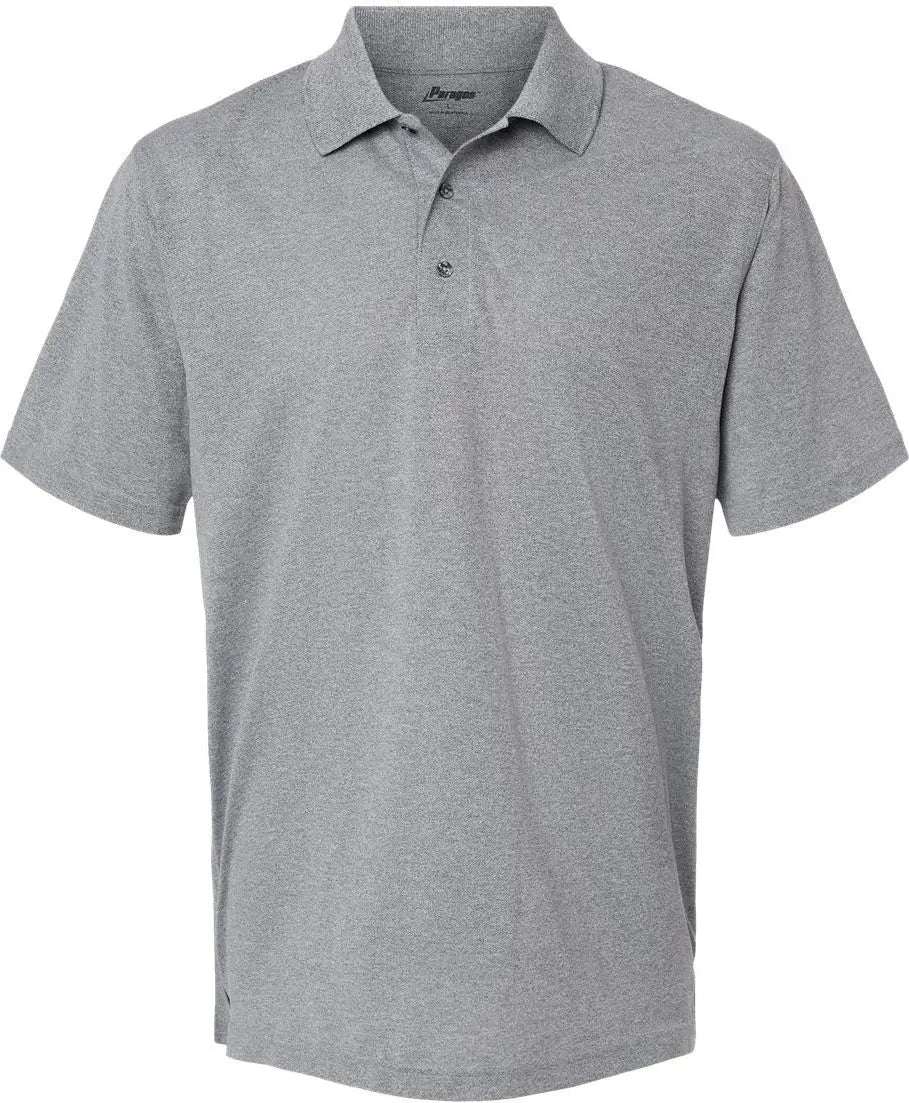 Paragon 100 Saratoga Performance Mini Mesh Polo - Heather Grey - Adult s
