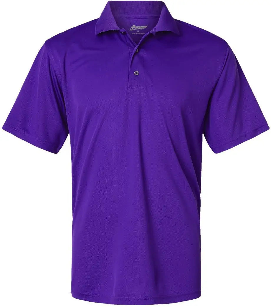 Paragon 100 Saratoga Performance Mini Mesh Polo - Purple - Adult s