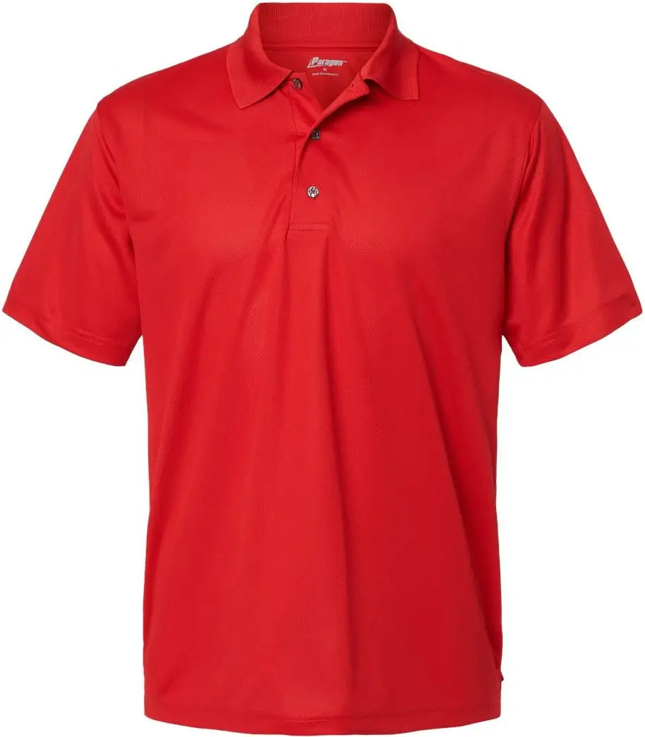 Paragon 100 Saratoga Performance Mini Mesh Polo - Red - Adult s
