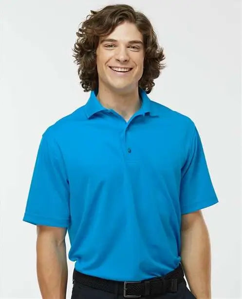 Paragon 100 Saratoga Performance Mini Mesh Polo - Turquoise