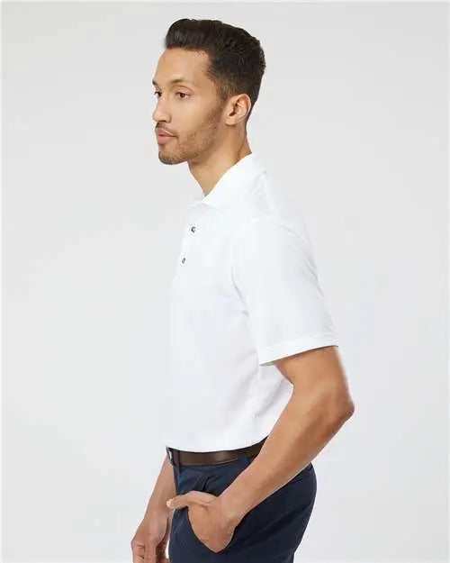 Paragon 100 Saratoga Performance Mini Mesh Polo - White