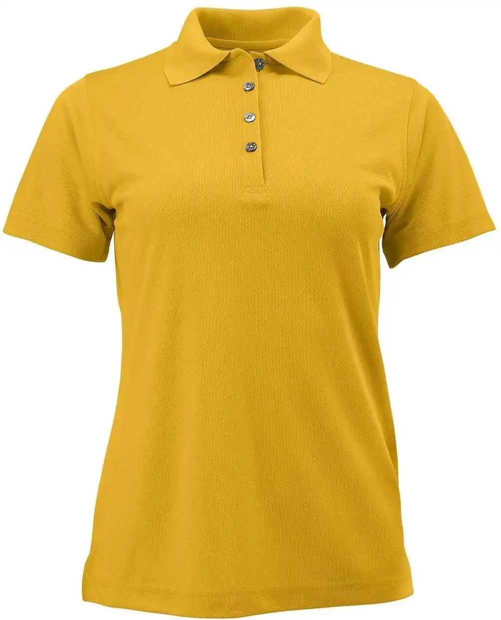 Paragon 104 Ladies Solid Mesh Polo - Gold