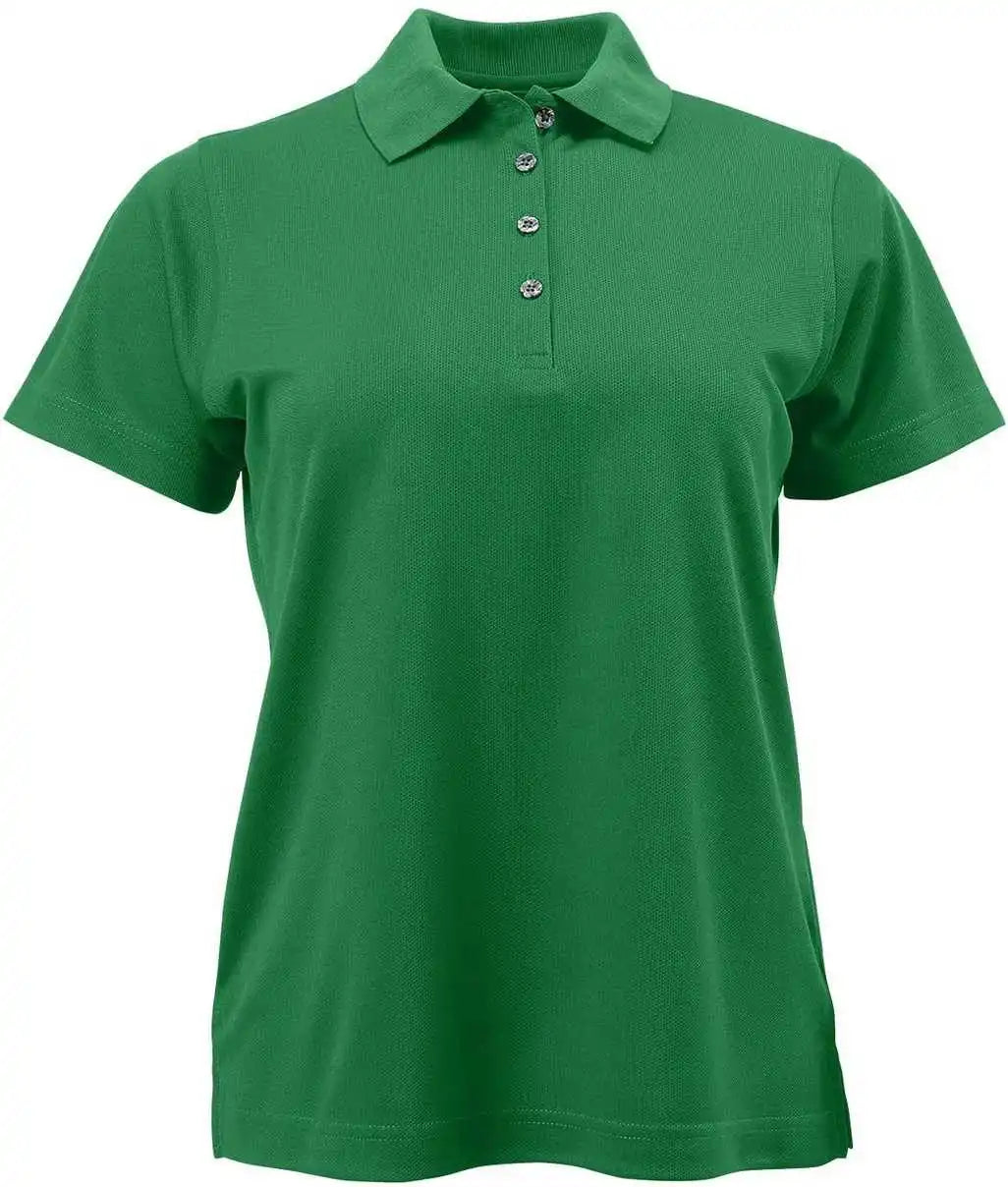 Paragon 104 Ladies Solid Mesh Polo - Kelly