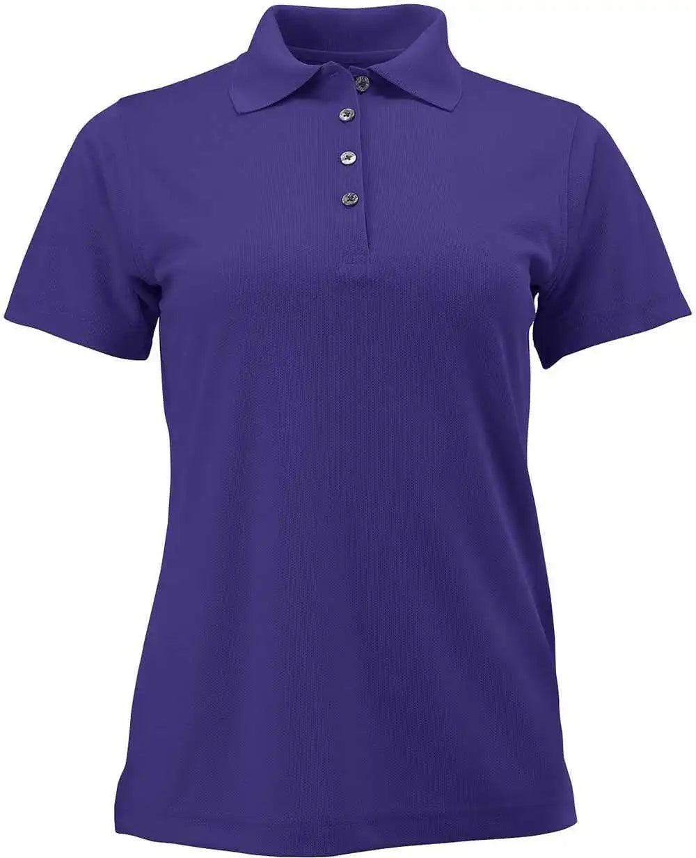 Paragon 104 Ladies Solid Mesh Polo - Purple