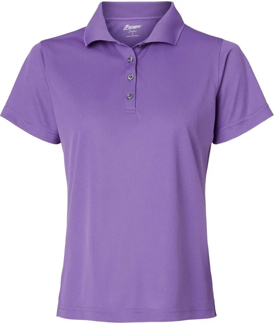 Paragon 104 Women’s Saratoga Performance Mini Mesh Polo - Grape - Ladies Xs