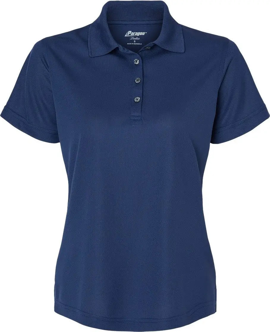 Paragon 104 Women’s Saratoga Performance Mini Mesh Polo - Navy - Ladies Xs