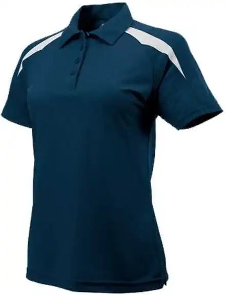 Paragon 106 Women’s Contrast Insert Mesh Polo Navy White / Ladies Xs
