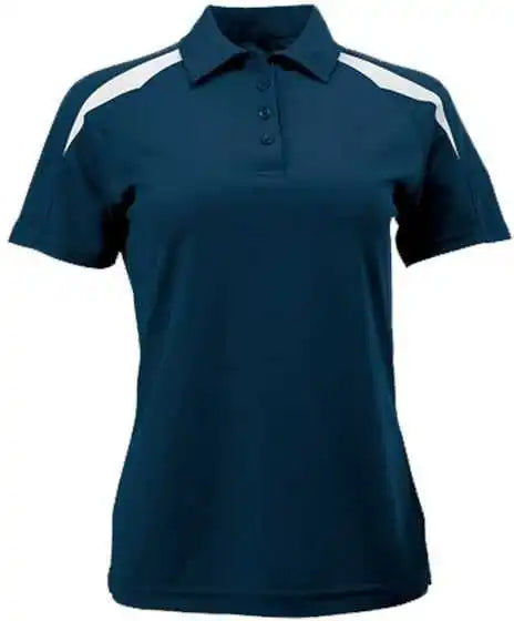 Paragon 106 Women’s Contrast Insert Mesh Polo Navy White / Ladies Xs