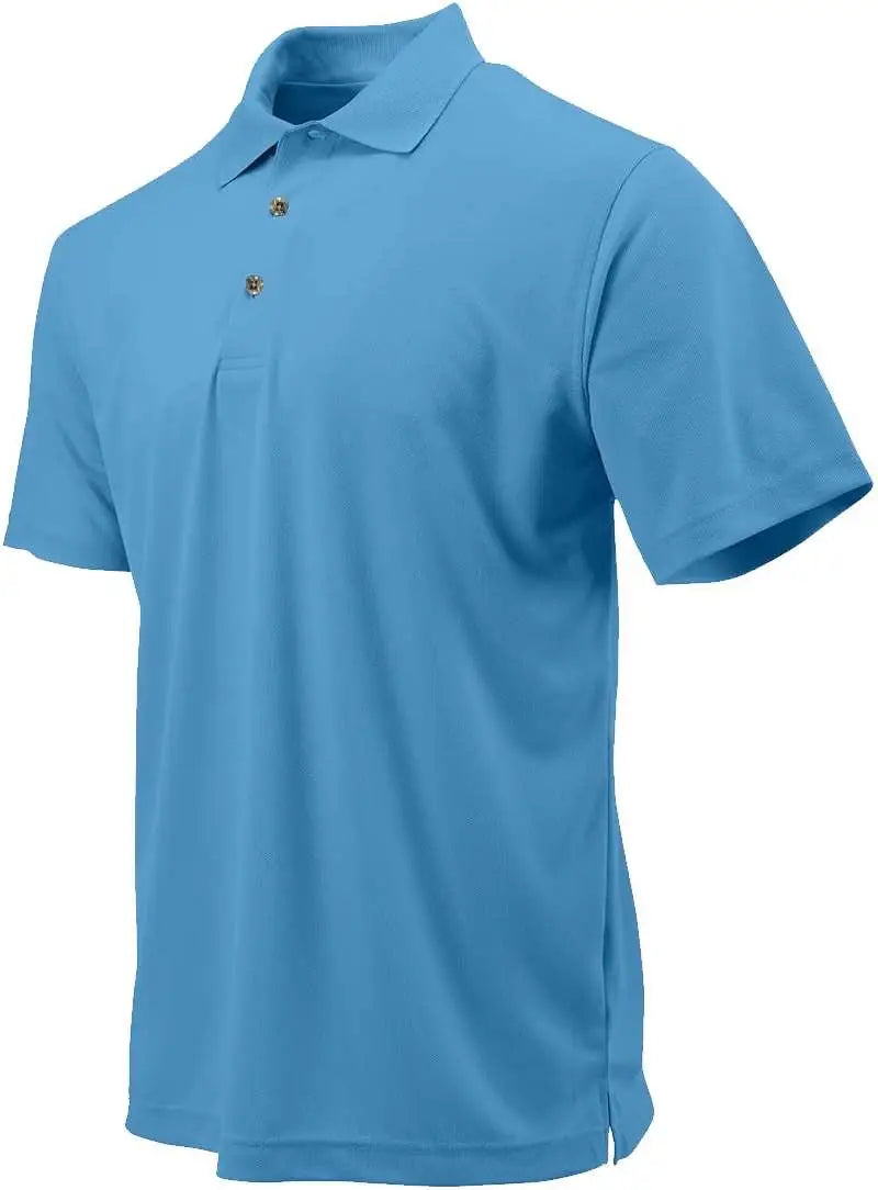 Paragon 108y Youth Saratoga Performance Mini Mesh Polo - Bimini Blue - Xs