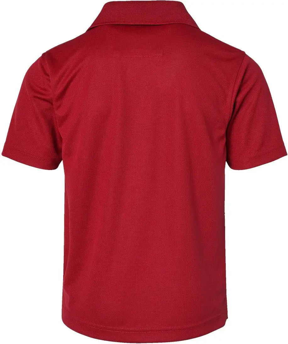 Paragon 108y Youth Saratoga Performance Mini Mesh Polo - Red - Xs