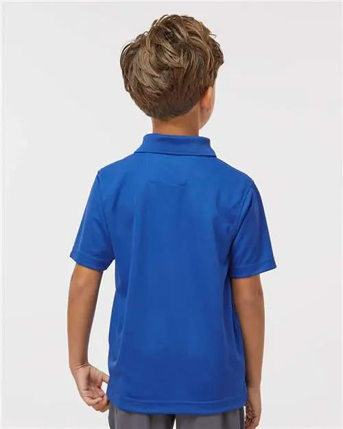 Paragon 108y Youth Saratoga Performance Mini Mesh Polo - Royal
