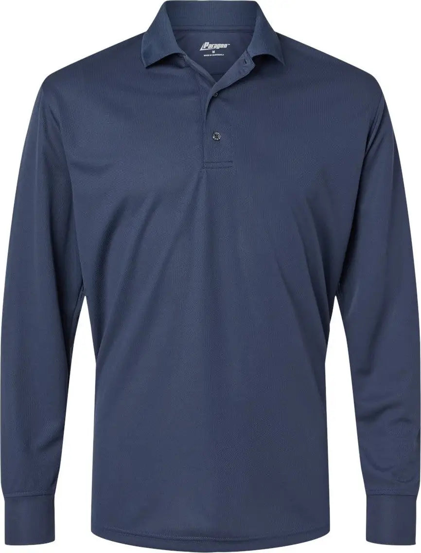 Paragon 110 Prescott Long Sleeve Polo - Navy