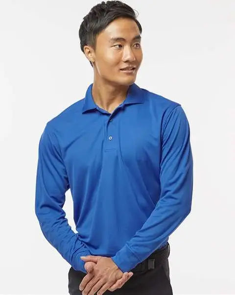 Paragon 110 Prescott Long Sleeve Polo - Royal