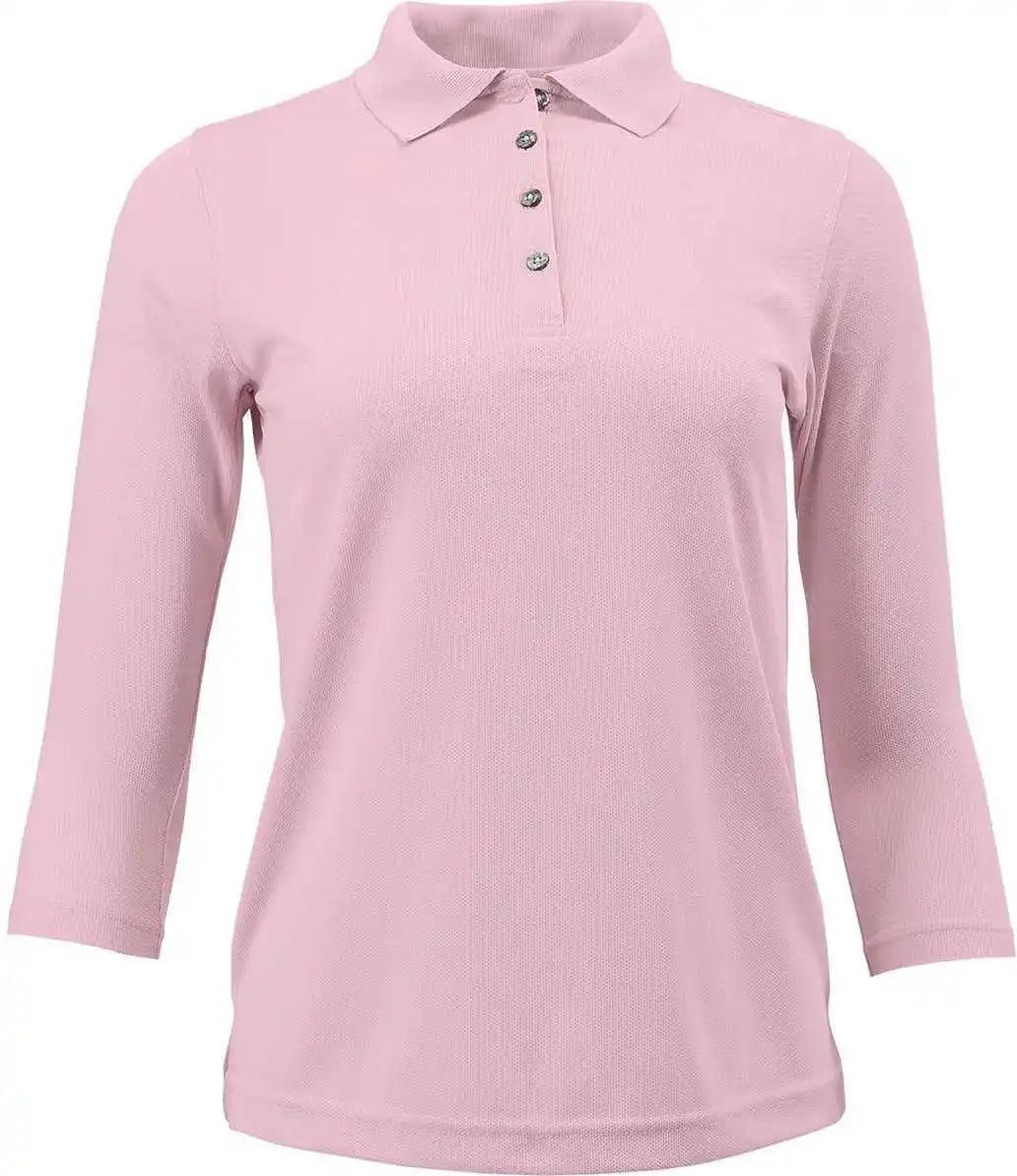 Paragon 120 Ladies 3/4 Sleeve Sport Shirt - Charity Pink
