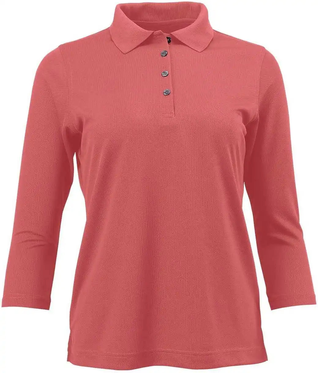 Paragon 120 Ladies 3/4 Sleeve Sport Shirt - Melon