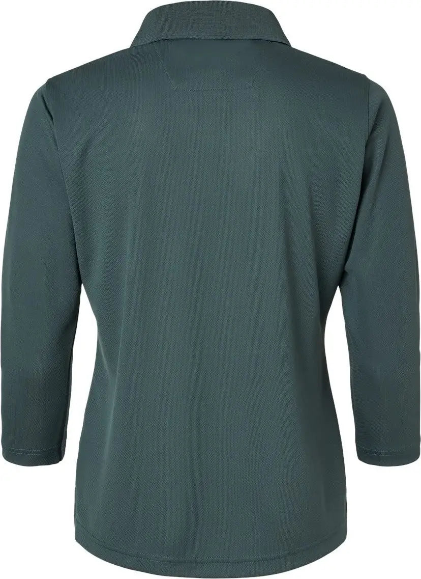 Paragon 120 Women’s Lady Palm Three-quarter Sleeve Polo - Carbon - Ladies Xs