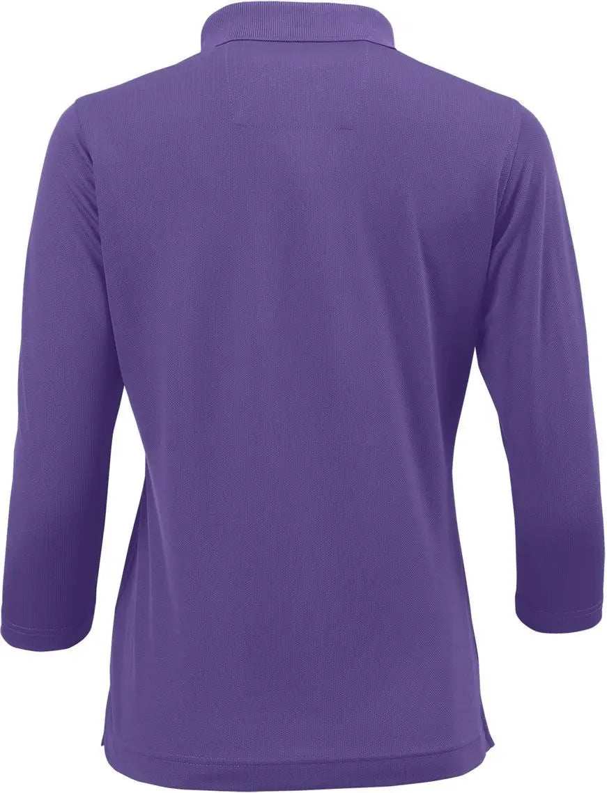 Paragon 120 Women’s Lady Palm Three-quarter Sleeve Polo - Grape