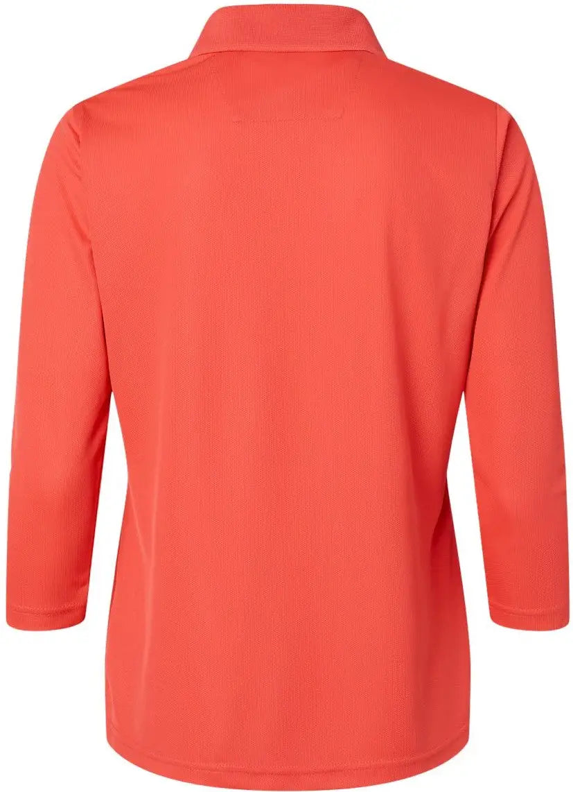 Paragon 120 Women’s Lady Palm Three-quarter Sleeve Polo - Melon