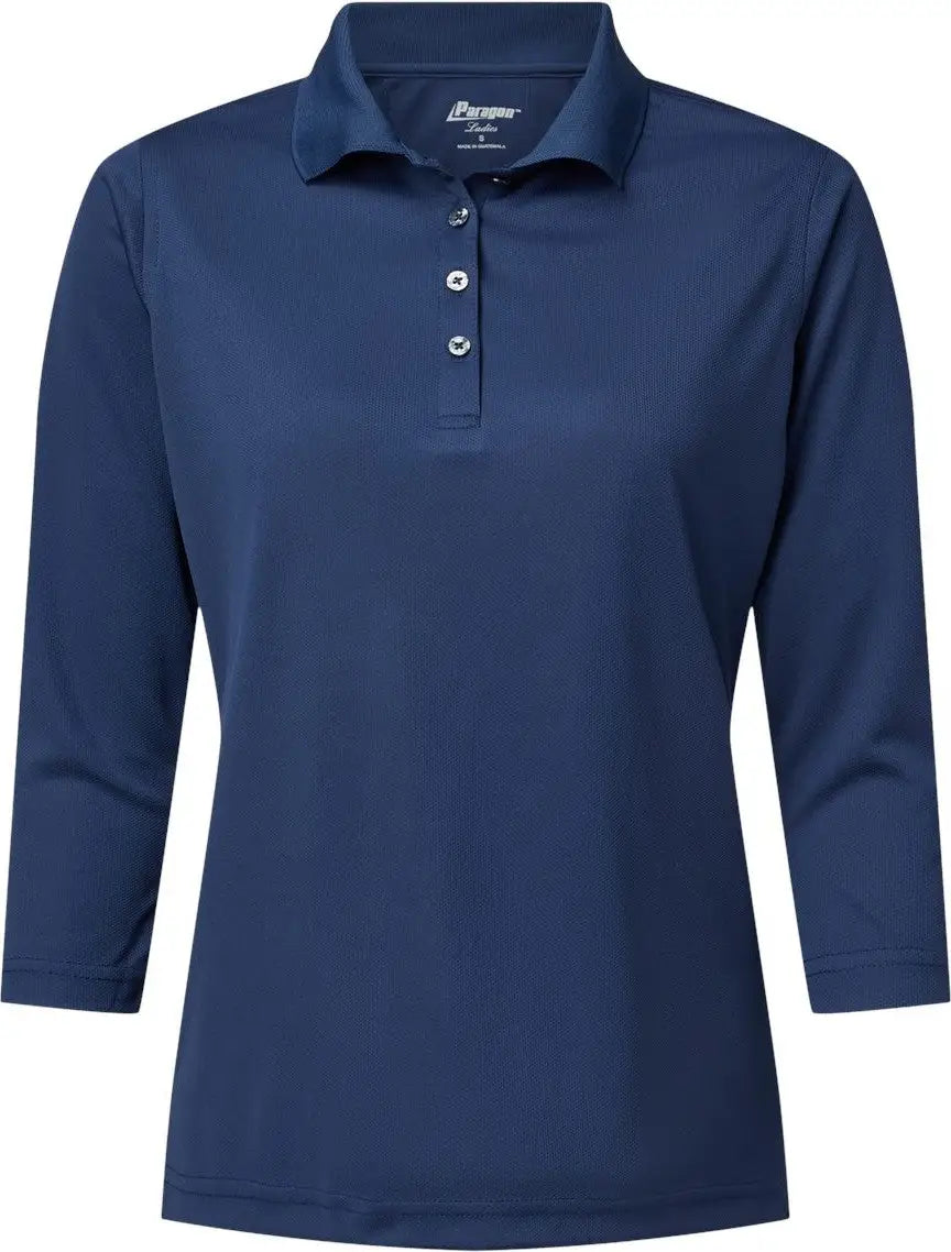 Paragon 120 Women’s Lady Palm Three-quarter Sleeve Polo - Navy