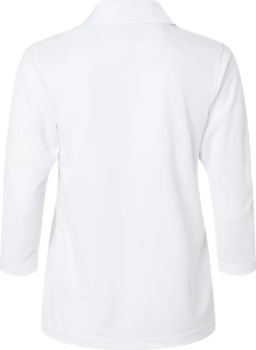 Paragon 120 Women’s Lady Palm Three-quarter Sleeve Polo - White