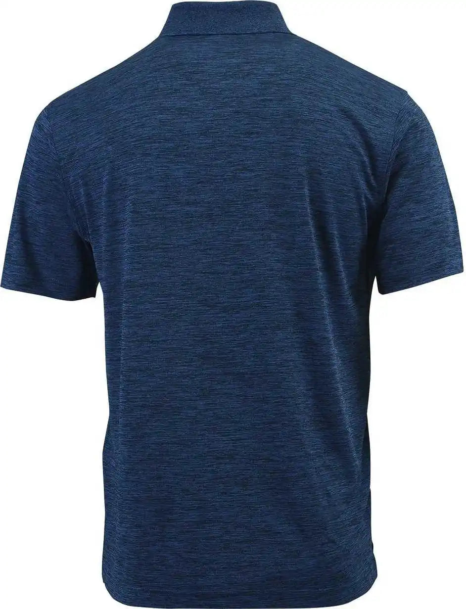 Paragon 130 Adult Performance Striated Polo - Deep Blue Heather