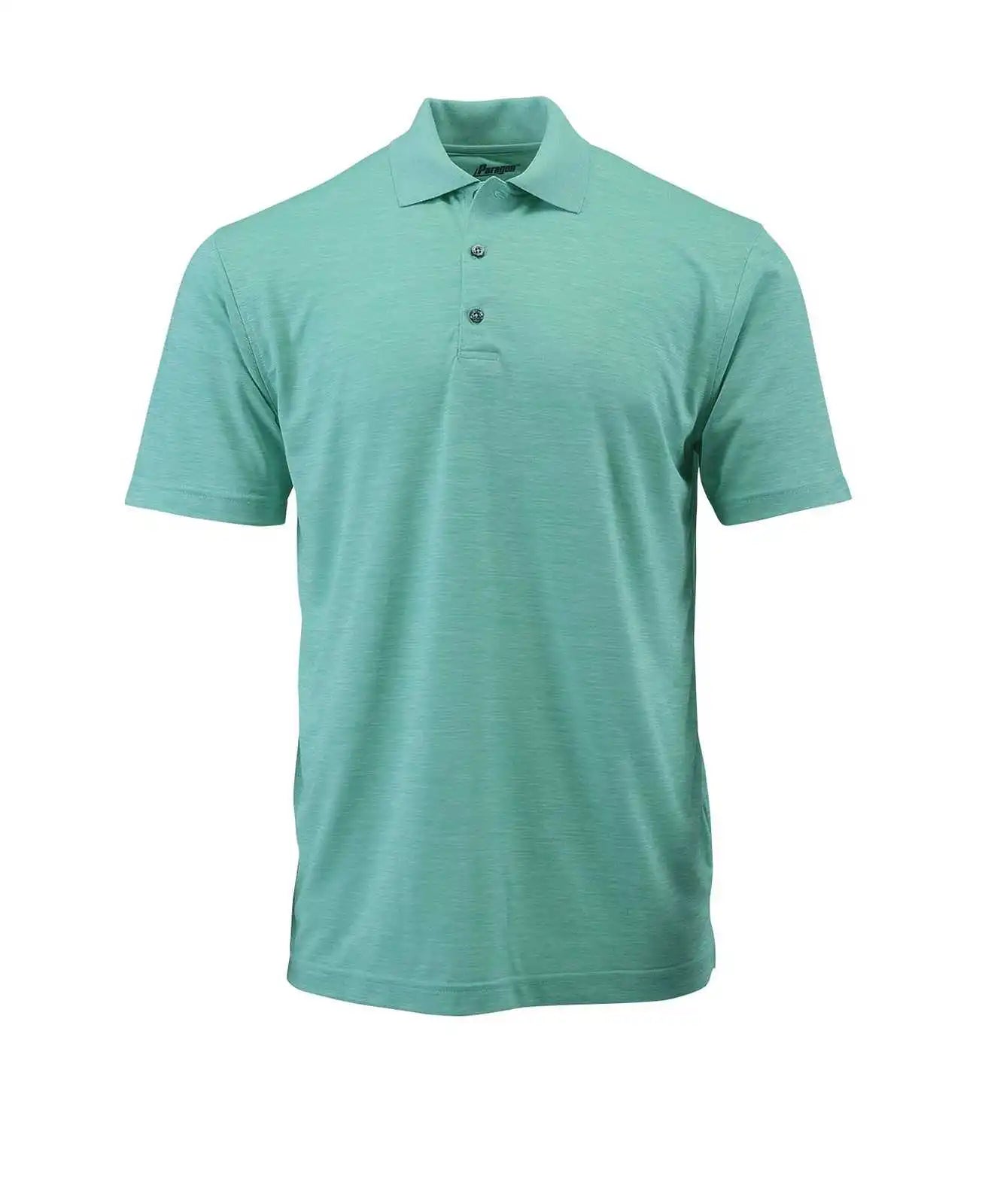 Paragon 130 Adult Performance Striated Polo - Surf Green Heather