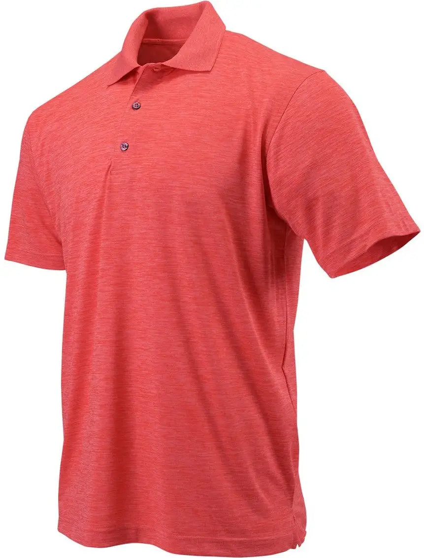 Paragon 130 Dakota Striated Heather Polo - Melon