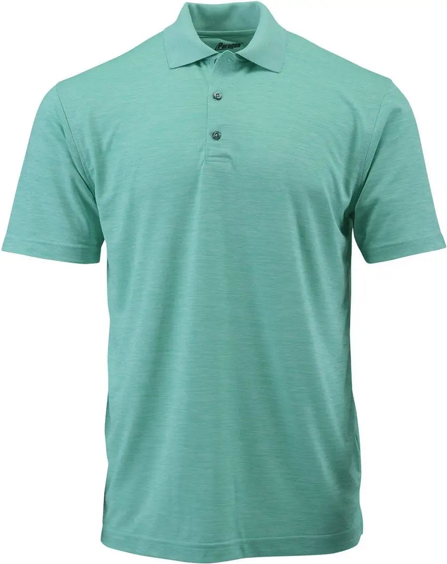 Paragon 130 Dakota Striated Heather Polo - Surf Green