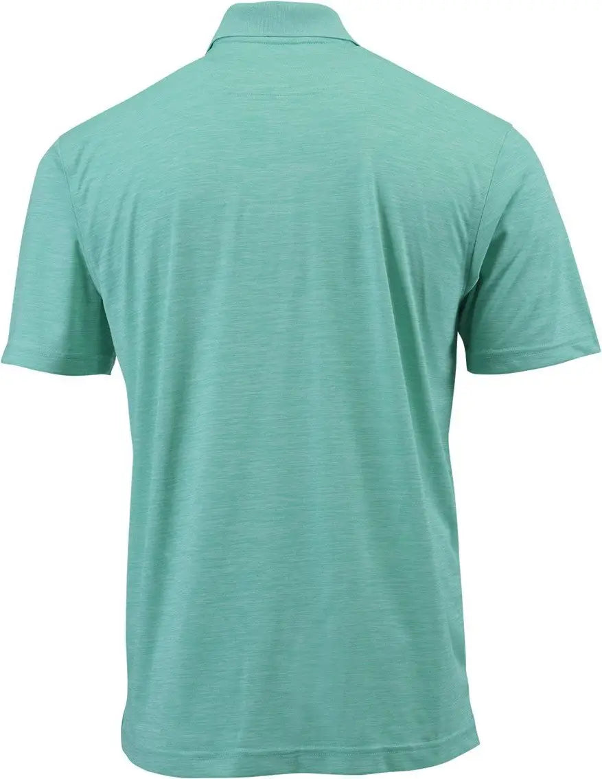 Paragon 130 Dakota Striated Heather Polo - Surf Green
