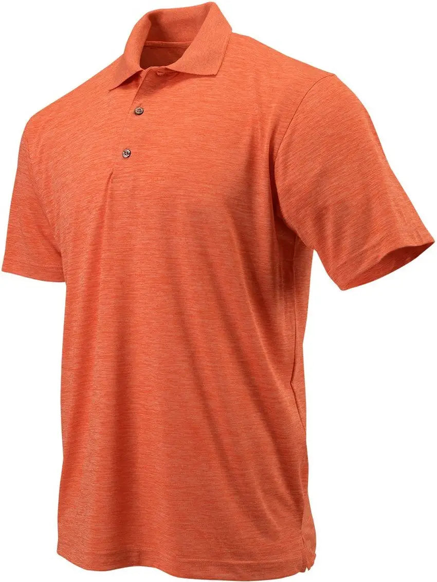 Paragon 130 Dakota Striated Heather Polo - Tangerine - Adult s