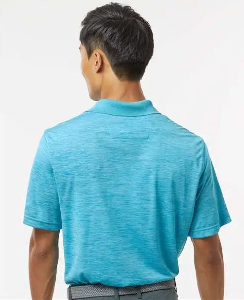 Paragon 130 Dakota Striated Heather Polo - Turquoise