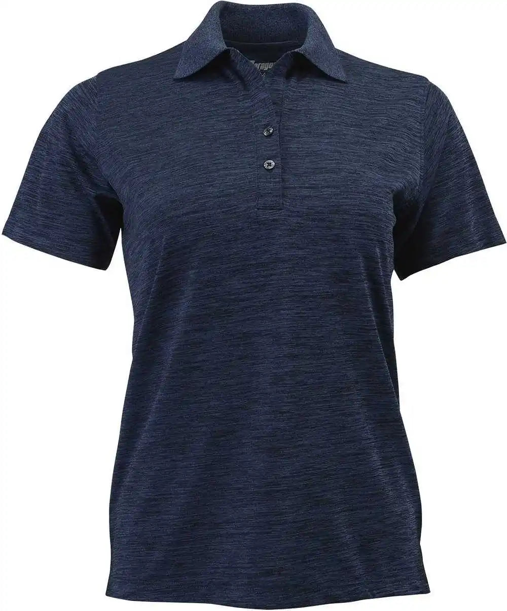 Paragon 131 Ladies Performance Striated Polo - Deep Blue Heather