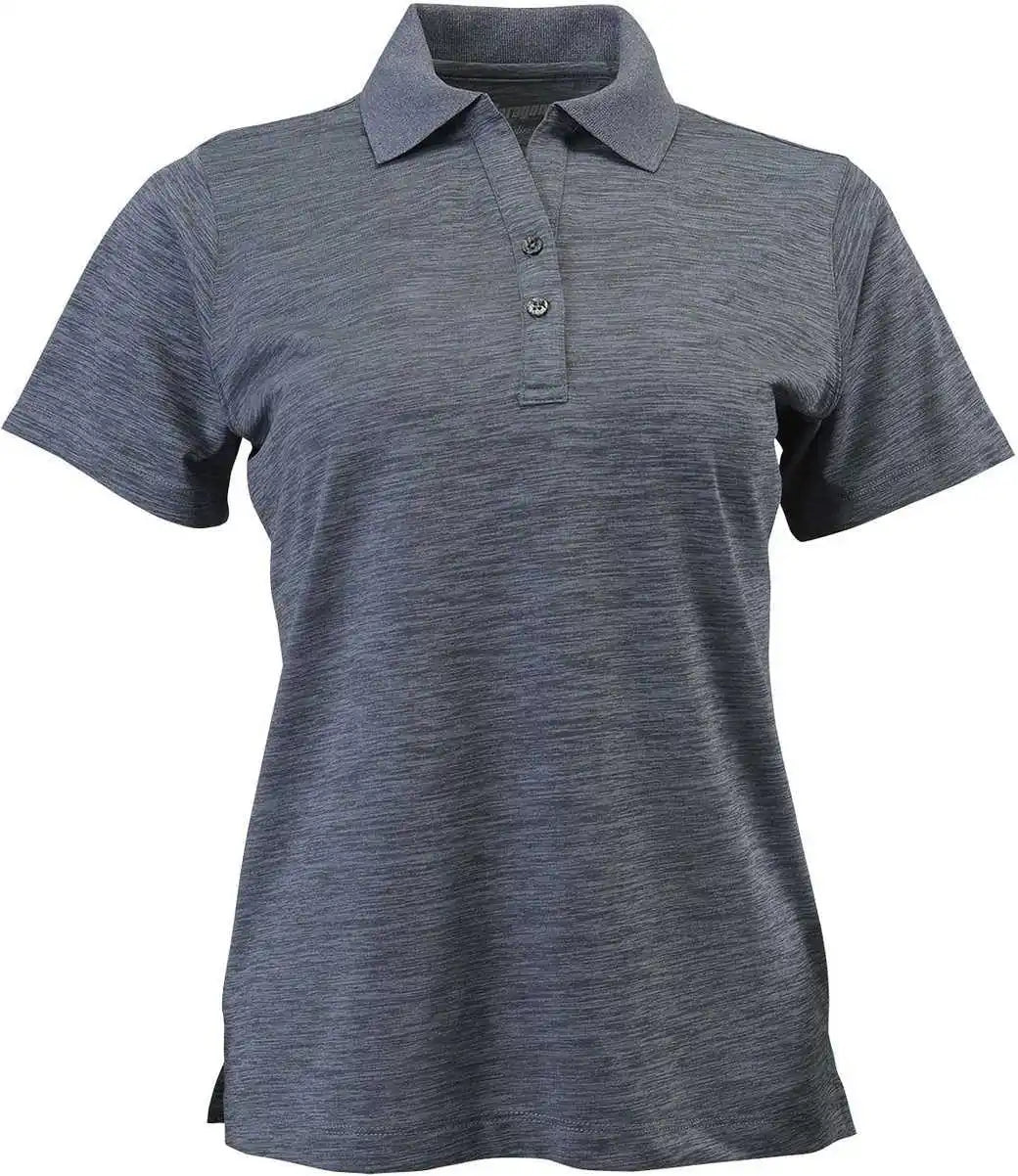 Paragon 131 Ladies Performance Striated Polo Steel Gray Heather