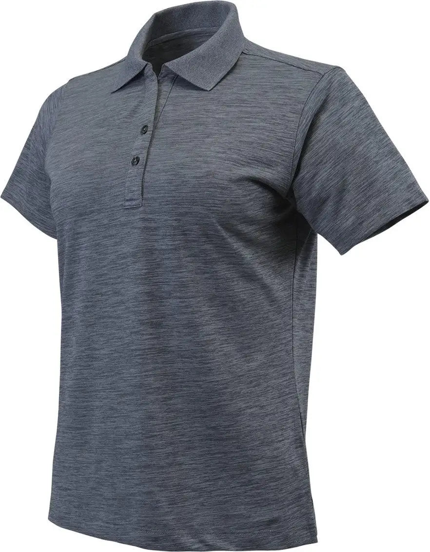 Paragon 131 Women’s Dakota Striated Heather Polo - Steel Grey