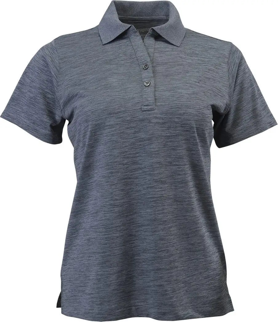 Paragon 131 Women’s Dakota Striated Heather Polo - Steel Grey