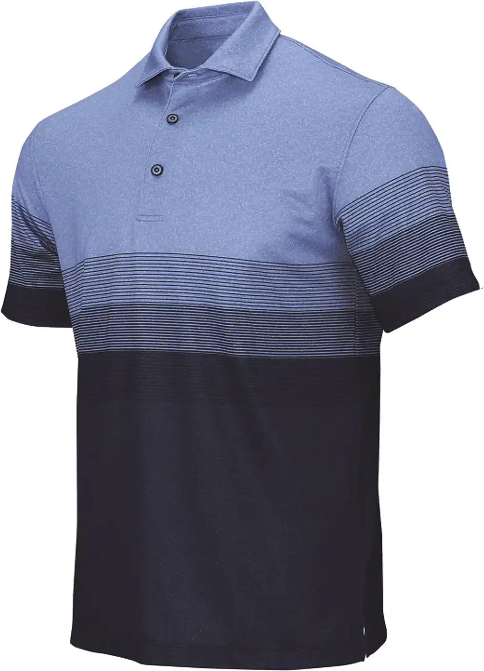 Paragon 153 Belmont Sublimated Heathered Polo - Blue Heather