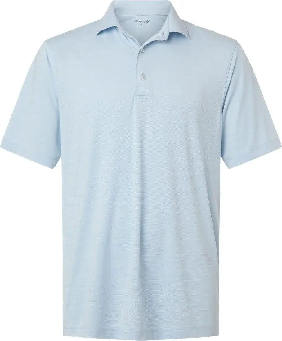 Paragon 162 Men’s Bohemian Striped Heather Performance Polo - Carolina - Adult s