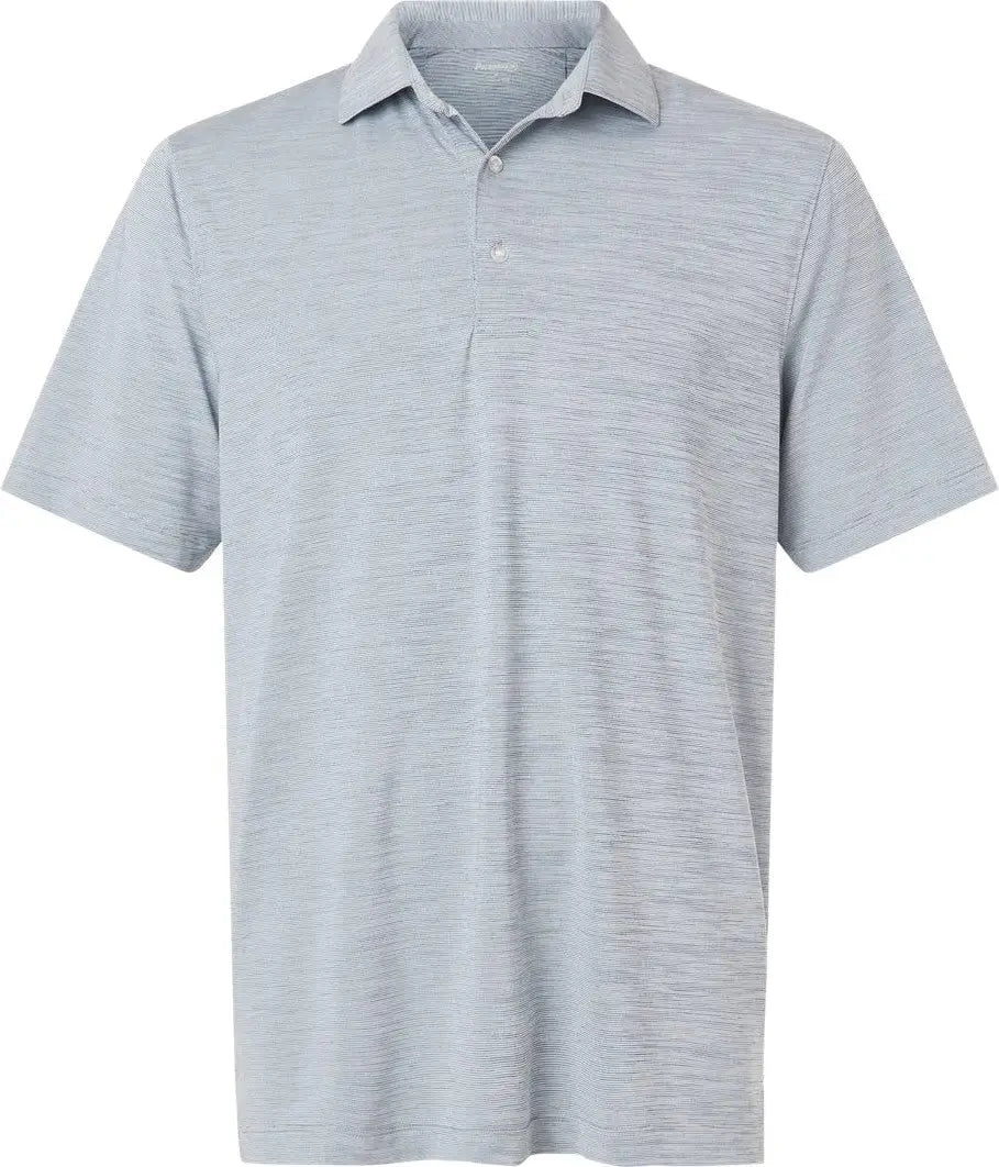 Paragon 162 Men’s Bohemian Striped Heather Performance Polo - Navy - Adult s