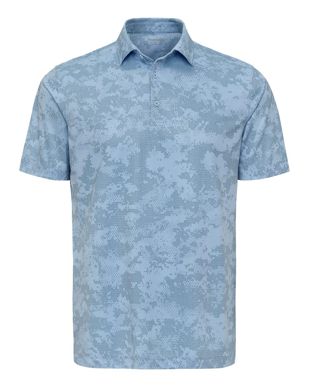 Paragon 171 Monterey Printed Polo - Light Blue