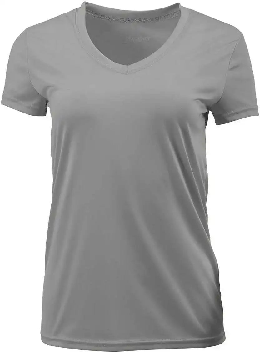 Paragon 203 Ladies v Neck Performance Tee Medium Gray