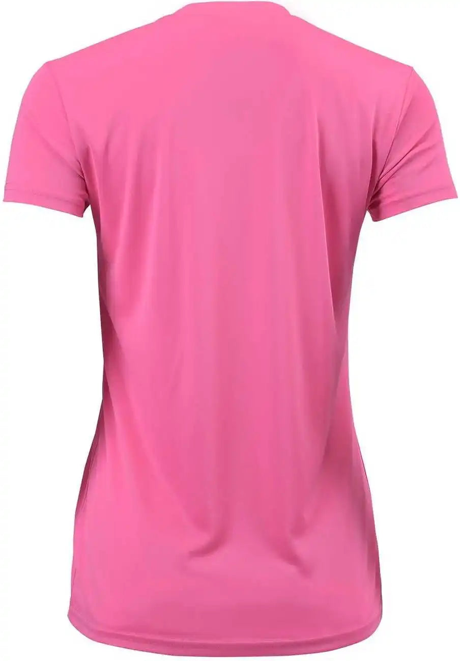 Paragon 203 Ladies V-neck Performance Tee - Neon Pink
