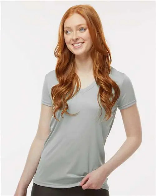 Paragon 203 Women’s Vera V-neck T-shirt - Medium Grey