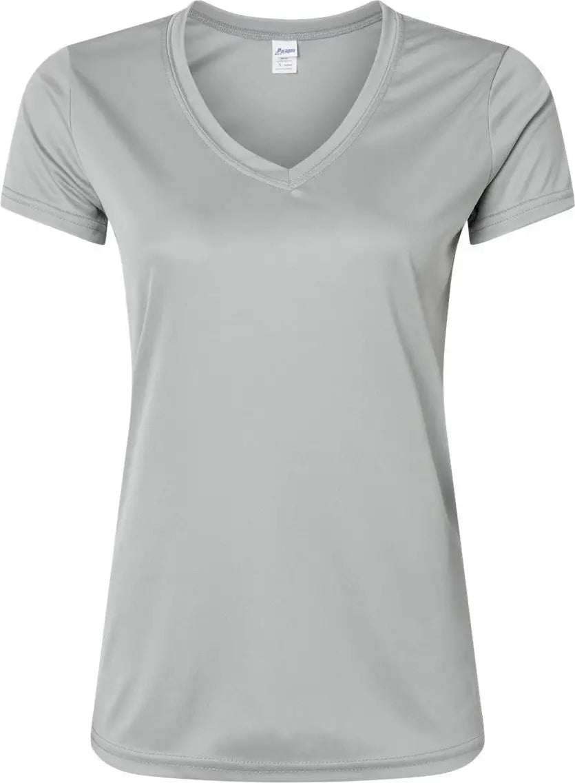 Paragon 203 Women’s Vera V-neck T-shirt - Medium Grey - Ladies Xs