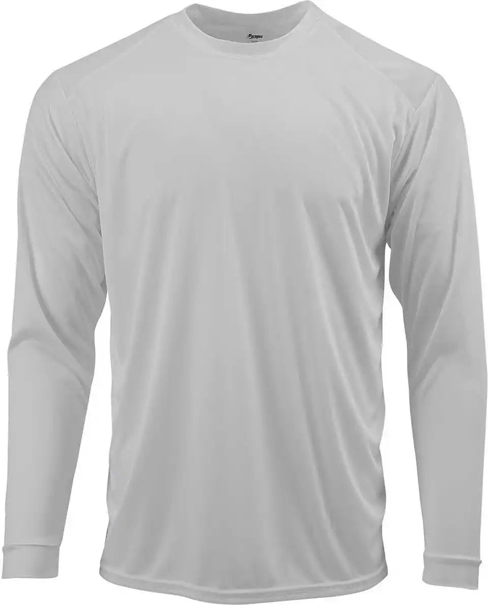 Paragon 210 Adult Long Sleeve Performance Tee Aluminum
