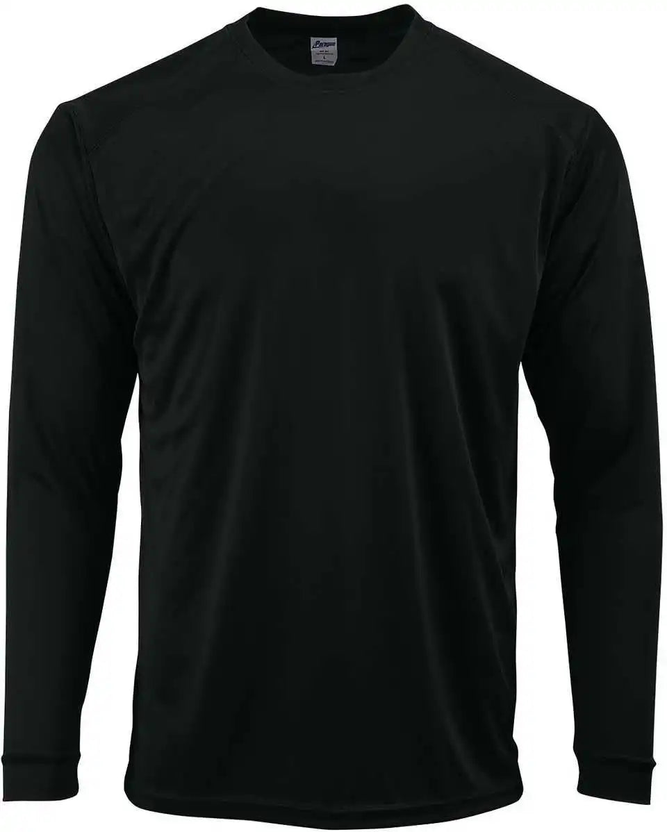 Paragon 210 Adult Long Sleeve Performance Tee Black